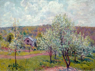 Printemps dans les environs de Paris, Fleur de pommier, 1879
